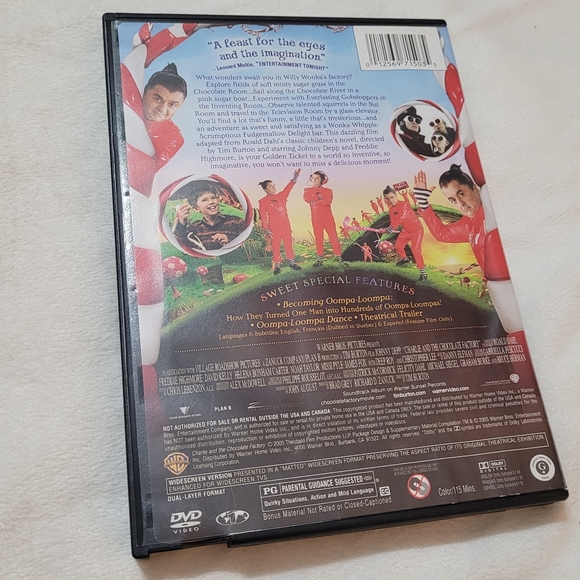 ๐ 3 for $10 ๐ DVD Charlie and the Chocolate Factory (2005) used - Picture 2 of 7